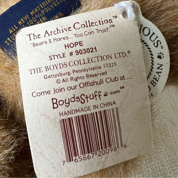 Boyds Bear Hope Praying Kneeling Collectible Plush 903021 TAG ATTACHED - Picture 14 of 16